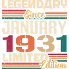 Fødselsdagsgave født i januar 1931 - 1931