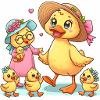 Sweet I Duck Family