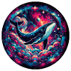 Galaxy Whale Art Print