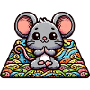 The Cute Yoga Mouse
