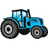 Großer Blauer Traktor
