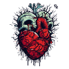 Coeur de zombie d’horreur