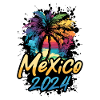 Mexiko 2024 Palmen Bunt