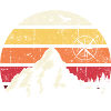 Alpine Sunset Compass