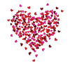 Saint-Valentin petits coeurs bombe aérosol