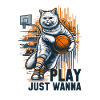 Basketball Cat Long Hair Gift