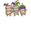 Mardi Gras Sloth Carnival Costume