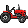 Red Lawn Tractor