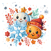 joyeux flocons de neige