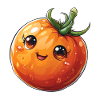 Tomato happy comic style