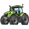 Tracteur vert