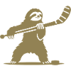 Sloth Ice Hockey Silhouette