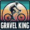 Gravel King Cycling Illustration