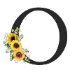 O Monogram Sunflowers
