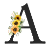 A Monogram Sunflowers