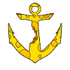 Cheese Anchor Captain Symbol