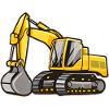 Yellow Excavator