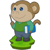 Monkey Teacher Book School