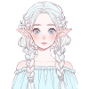 Elf, Anime, Girl