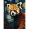 Red Panda, Van Gogh, Style
