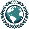 Globe with wreath of leaves