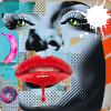 Bunte Collage Pop Art