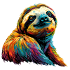Rainbow sloth