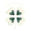 Fortunato Emblem Distressed Four-Leaf