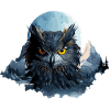 Owl Black Finished