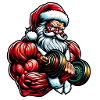 Curling Santa