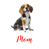 beagle mom beagle