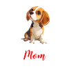 beagle mom beagle