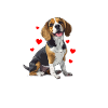 beagle mom beagle