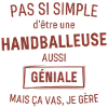 Handballeuse GÉNIALE rouge brunâtre foncé
