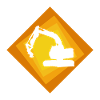 Bagger Baggerfahrerin Baustelle