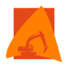 Baggerfahrerin Hausbau Bauarbeiter