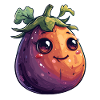 Eggplant Comic Face