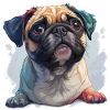 Cute little pug