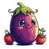 Eggplant Comic Face