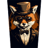 Fox with hat and glasses