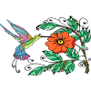 Bunter Vogel