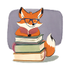 Cunning Fox: Inquisitive with Books