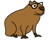 Capybara with Nerd Glasses Capybaras