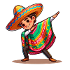 Mexican Poncho Costume Making the Dab.