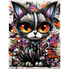 Cat Graffiti Geometry Inspiration