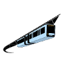 Wuppertal suspension railway colourful