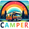 Retro Camper Van Nature Retreat