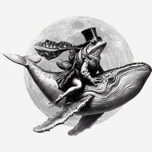 True Moon Love – Frosch auf Wal