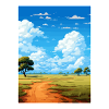 Cabaneros Nationalpark Spanien Reiseposter