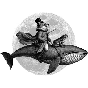 True Moon Love – Ein Fuchs fliegt auf einem Wal